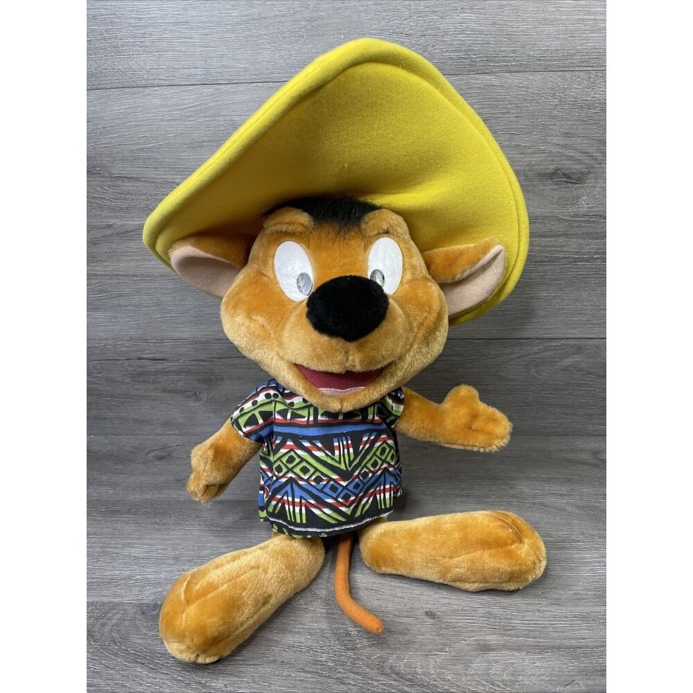Ace Vintage 1998 WB Looney Tunes Speedy Gonzales JUMBO 24" Toy Plush Read 📝